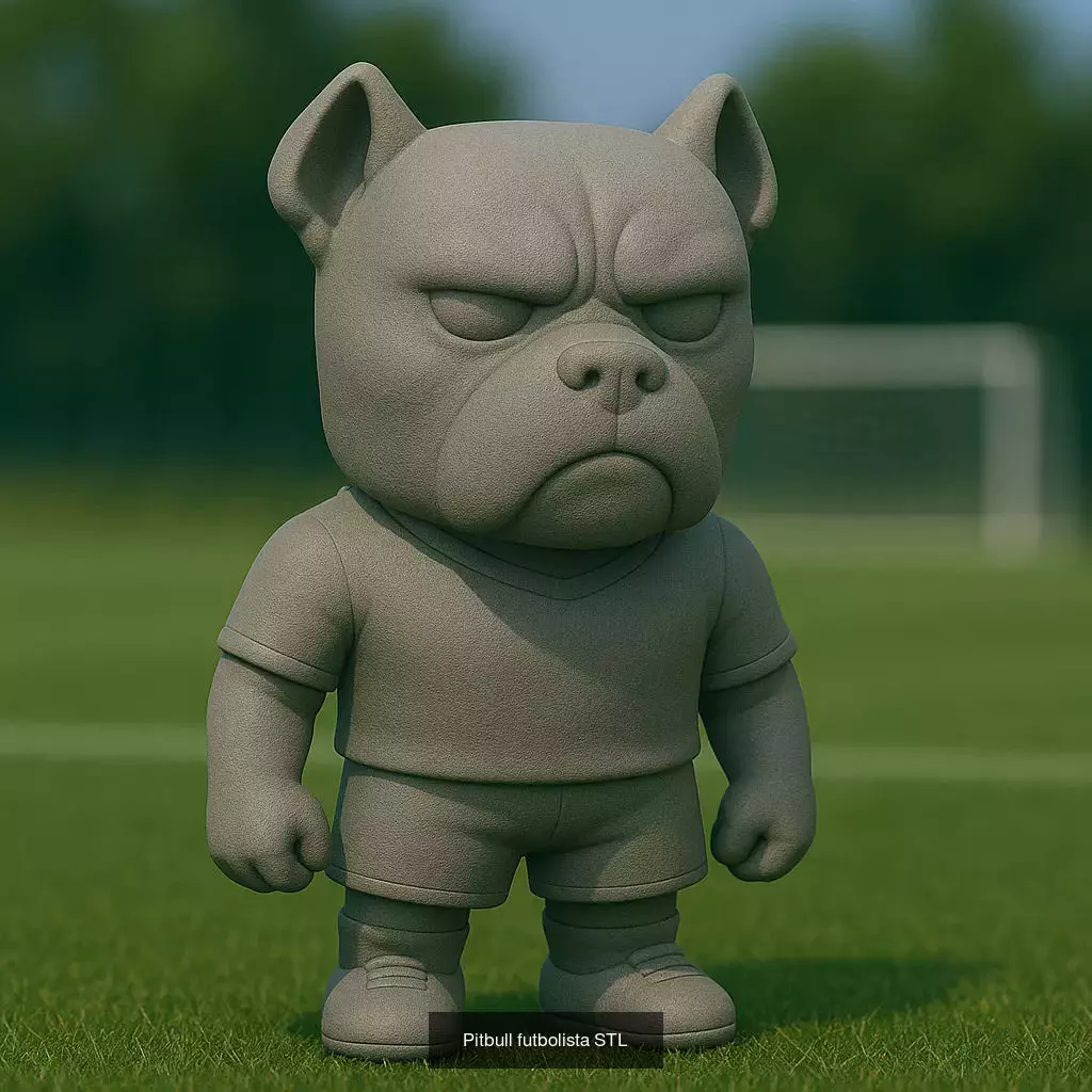 Soccer Animals STL Collectible Figures for 3D Printing 3D Model Collection_29