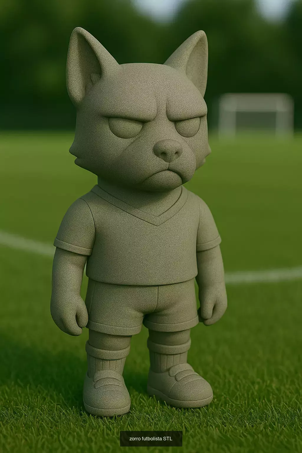 Soccer Animals STL Collectible Figures for 3D Printing 3D Model Collection_9