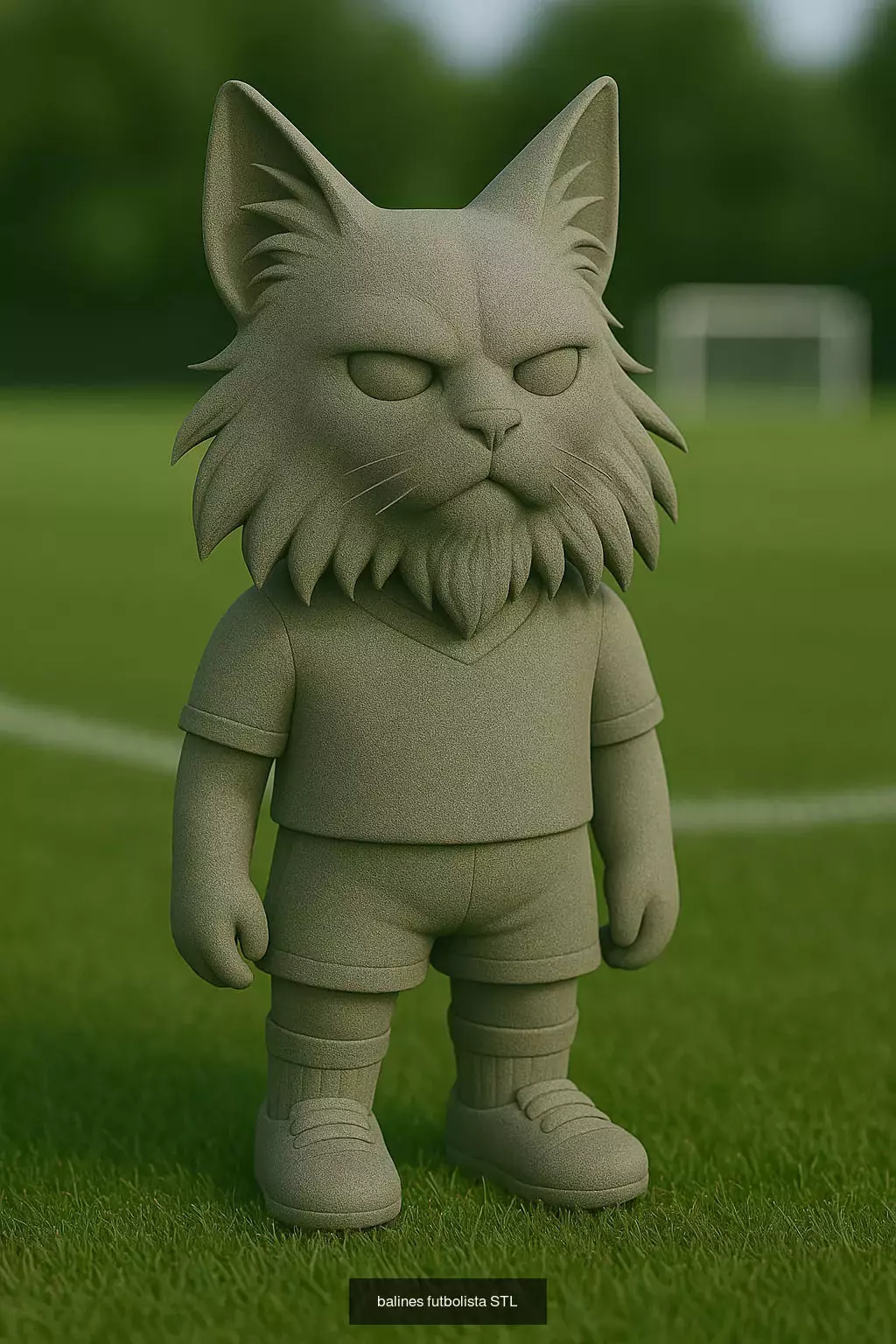 Soccer Animals STL Collectible Figures for 3D Printing 3D Model Collection_77