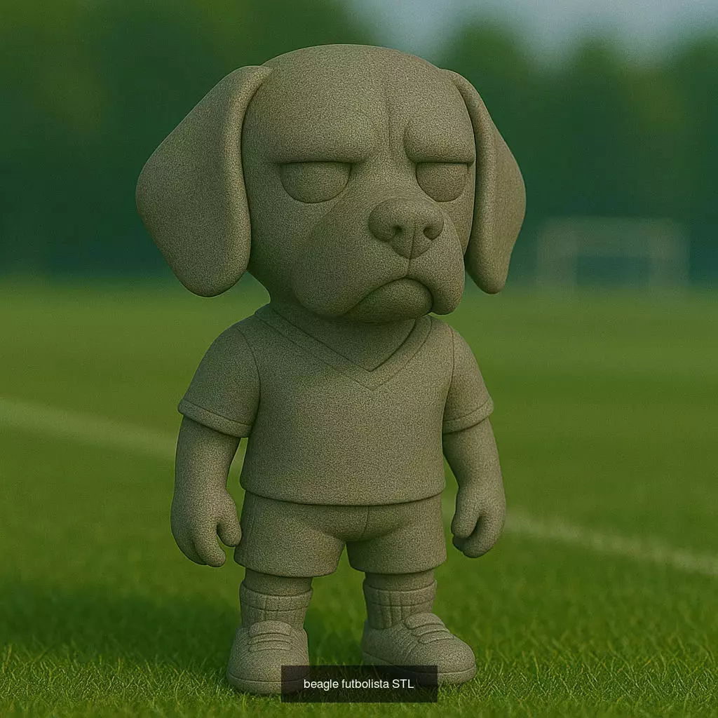 Soccer Animals STL Collectible Figures for 3D Printing 3D Model Collection_74