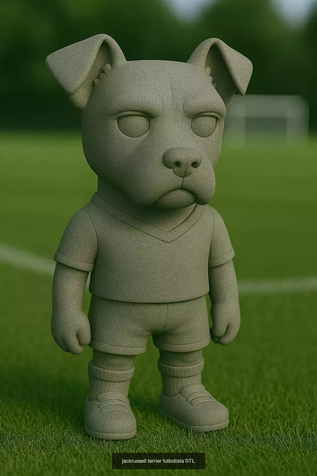 Soccer Animals STL Collectible Figures for 3D Printing 3D Model Collection_46