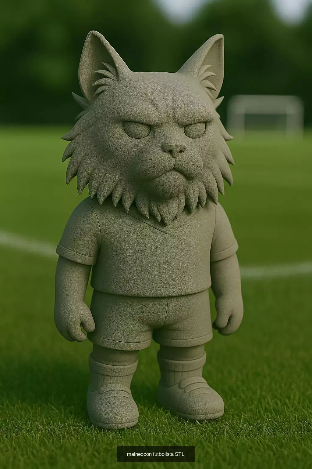 Soccer Animals STL Collectible Figures for 3D Printing 3D Model Collection_40