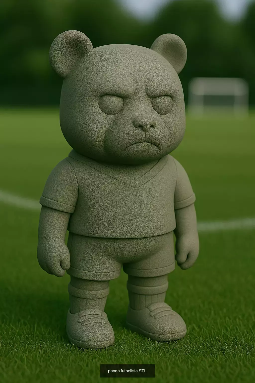 Soccer Animals STL Collectible Figures for 3D Printing 3D Model Collection_35