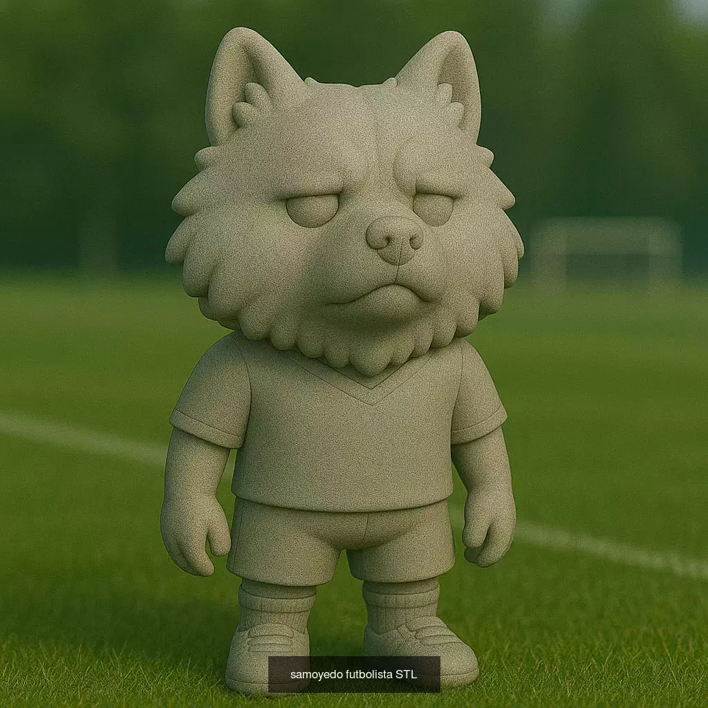 Soccer Animals STL Collectible Figures for 3D Printing 3D Model Collection_23