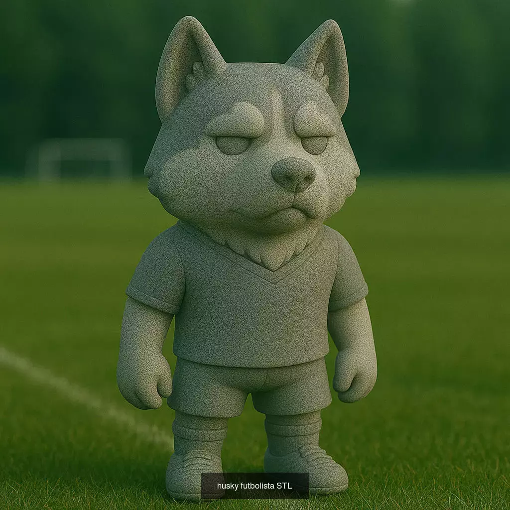 Soccer Animals STL Collectible Figures for 3D Printing 3D Model Collection_47