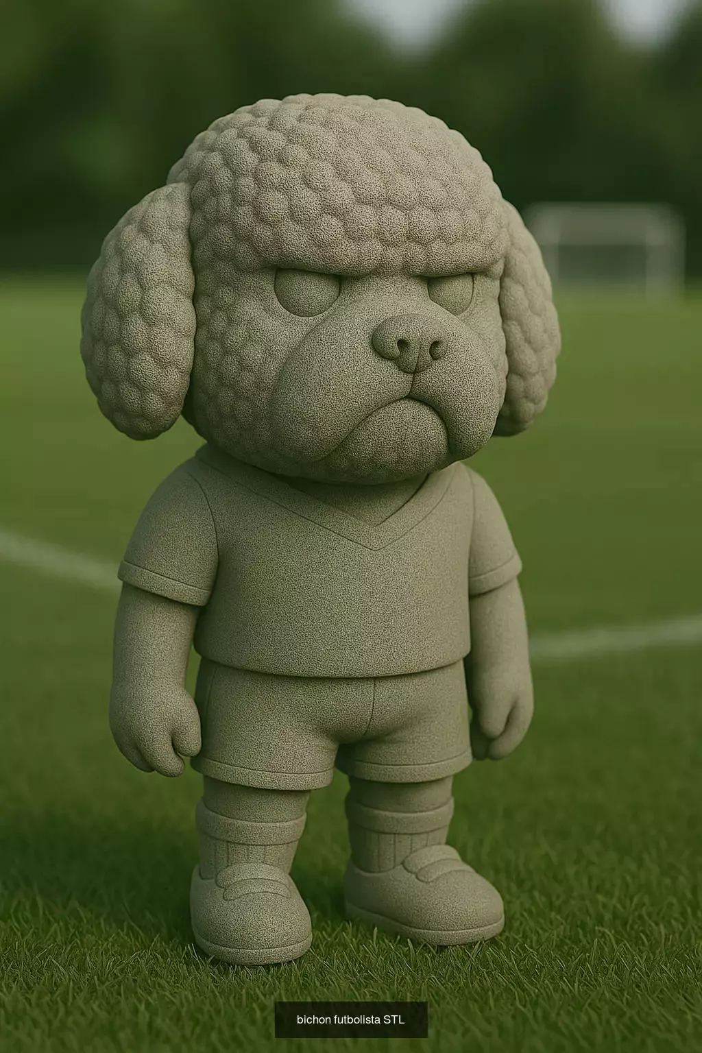 Soccer Animals STL Collectible Figures for 3D Printing 3D Model Collection_72
