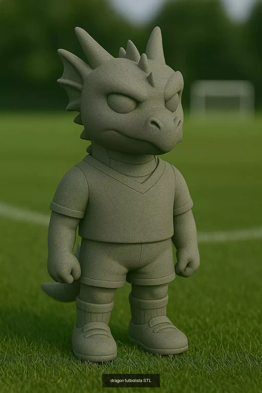 Soccer Animals STL Collectible Figures for 3D Printing 3D Model Collection_56
