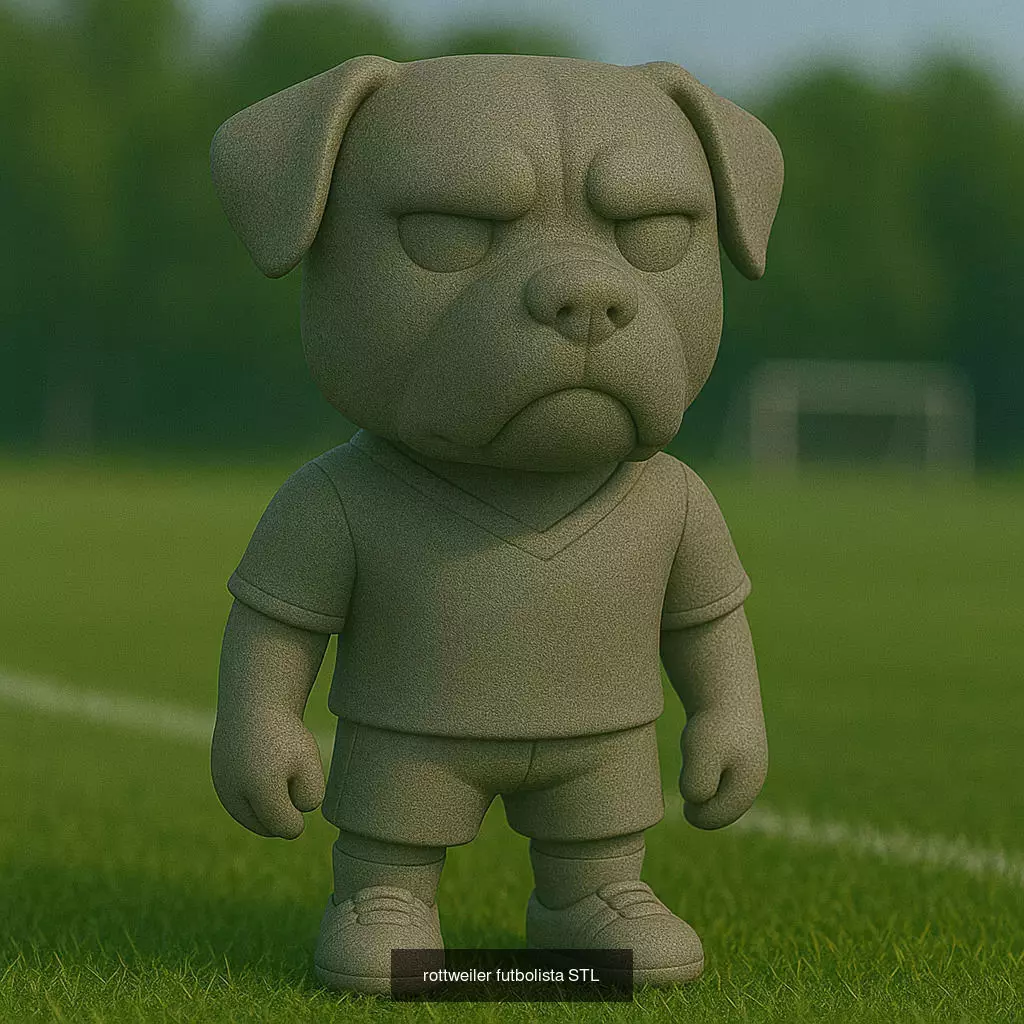 Soccer Animals STL Collectible Figures for 3D Printing 3D Model Collection_24