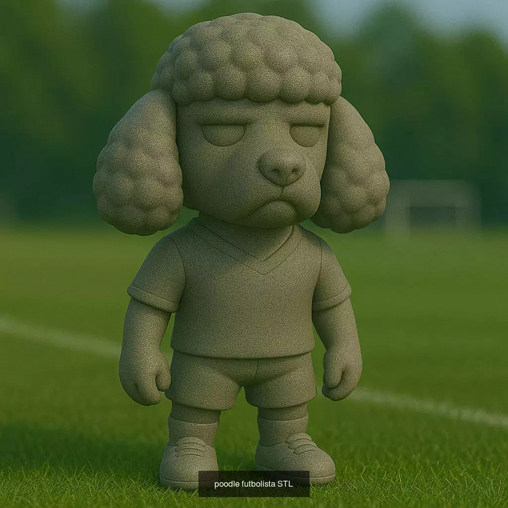 Soccer Animals STL Collectible Figures for 3D Printing 3D Model Collection_27