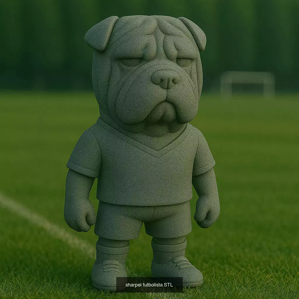Soccer Animals STL Collectible Figures for 3D Printing 3D Model Collection_19
