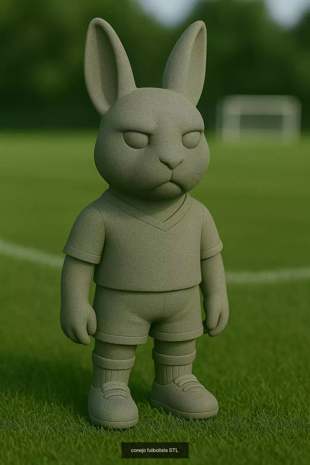 Soccer Animals STL Collectible Figures for 3D Printing 3D Model Collection_61