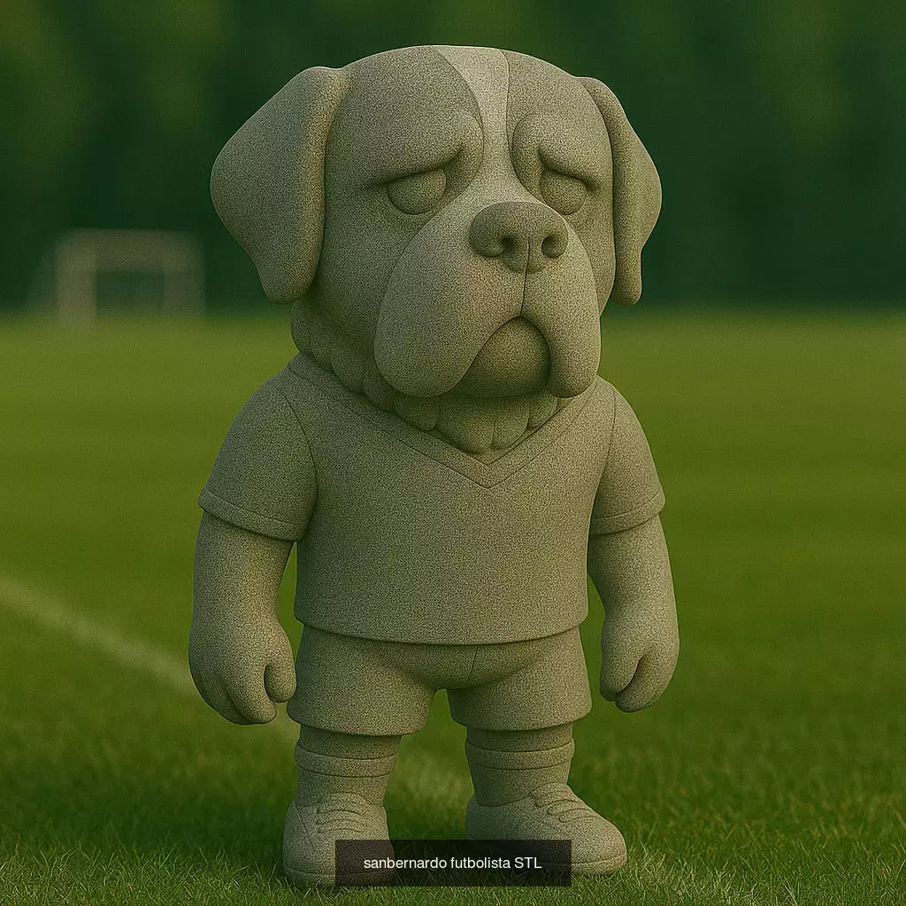 Soccer Animals STL Collectible Figures for 3D Printing 3D Model Collection_22