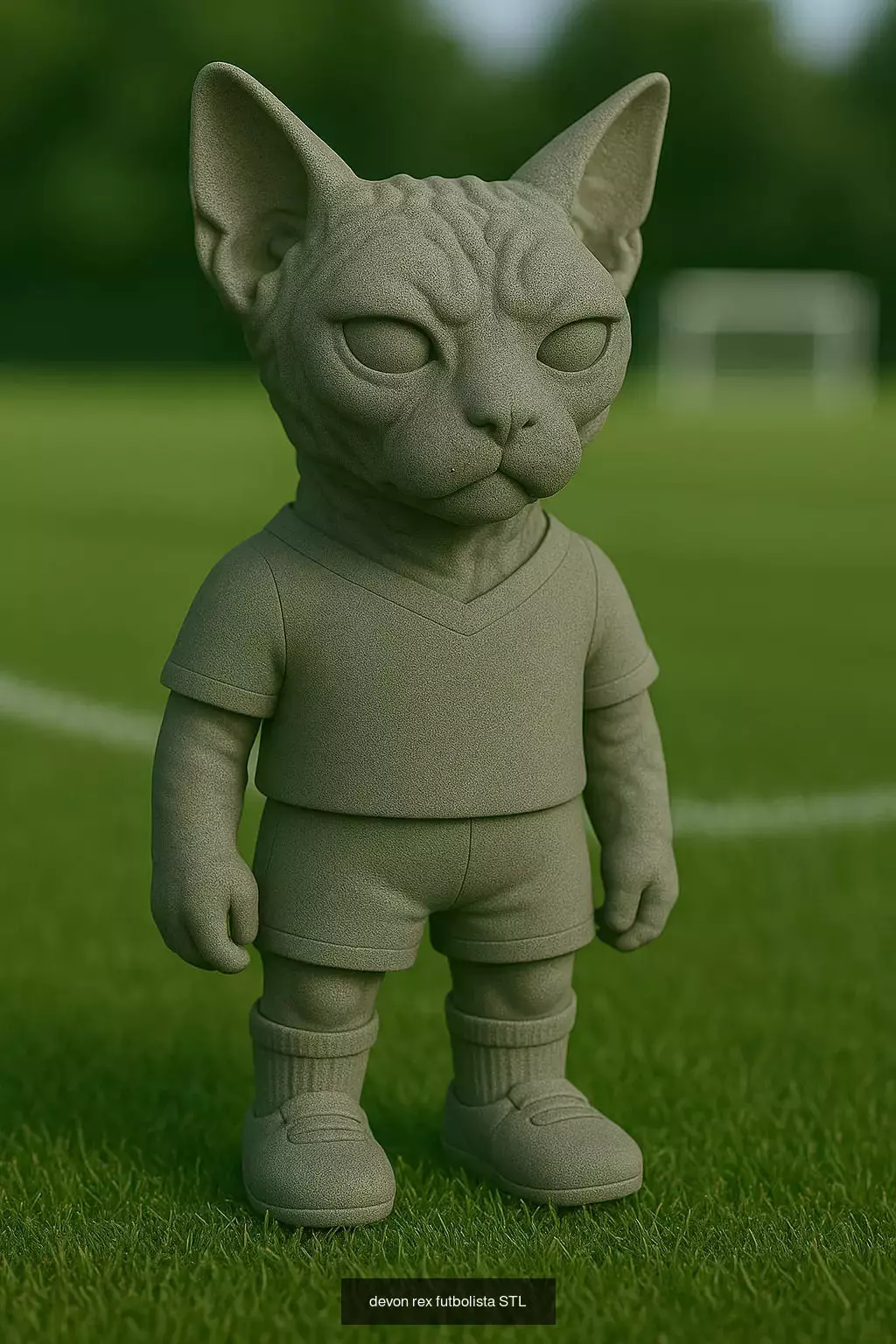 Soccer Animals STL Collectible Figures for 3D Printing 3D Model Collection_58