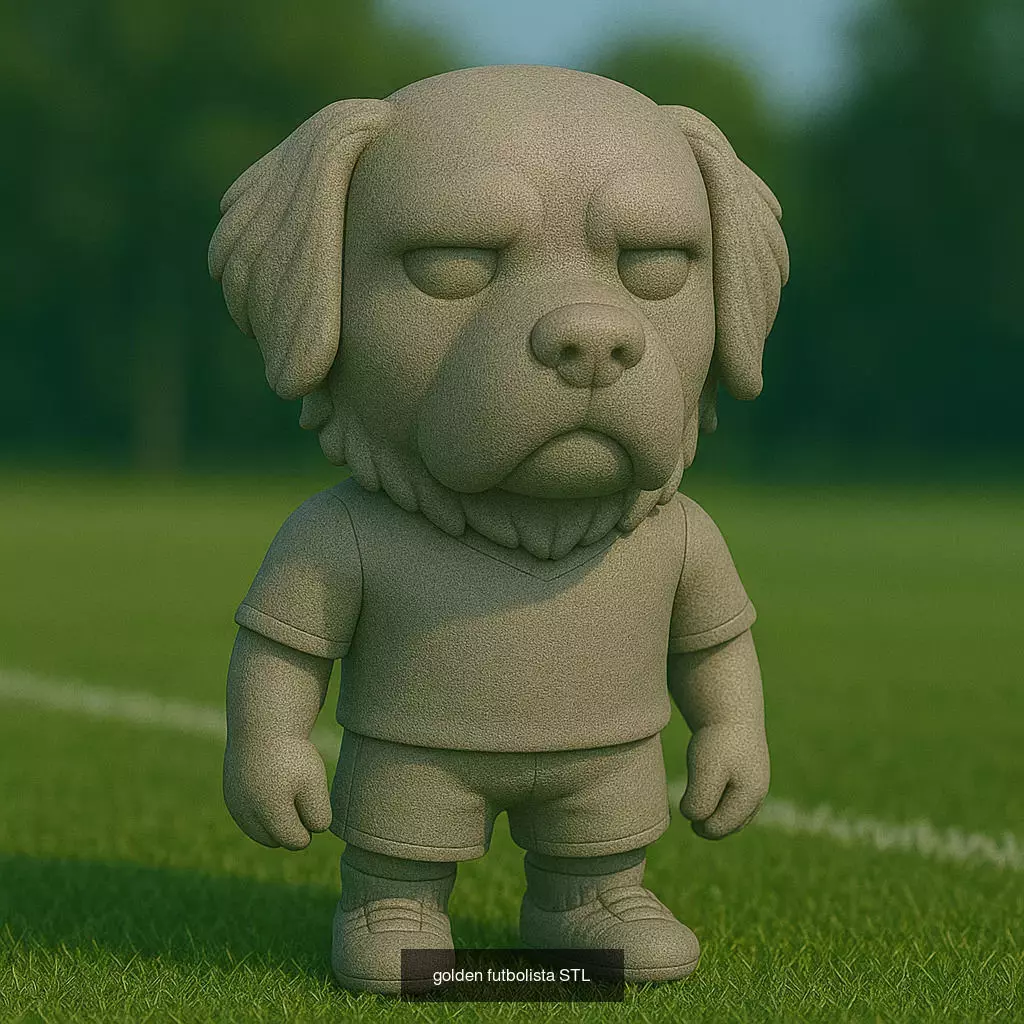 Soccer Animals STL Collectible Figures for 3D Printing 3D Model Collection_49