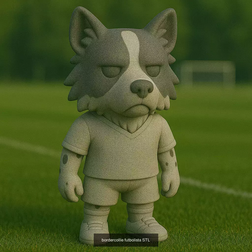 Soccer Animals STL Collectible Figures for 3D Printing 3D Model Collection_71