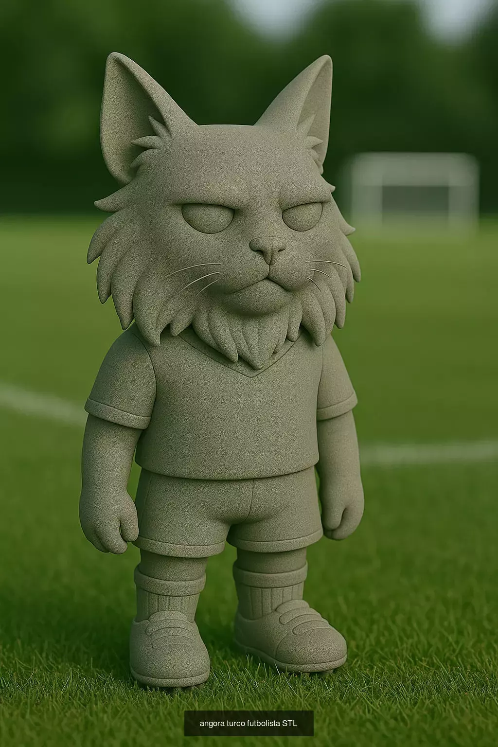 Soccer Animals STL Collectible Figures for 3D Printing 3D Model Collection_79