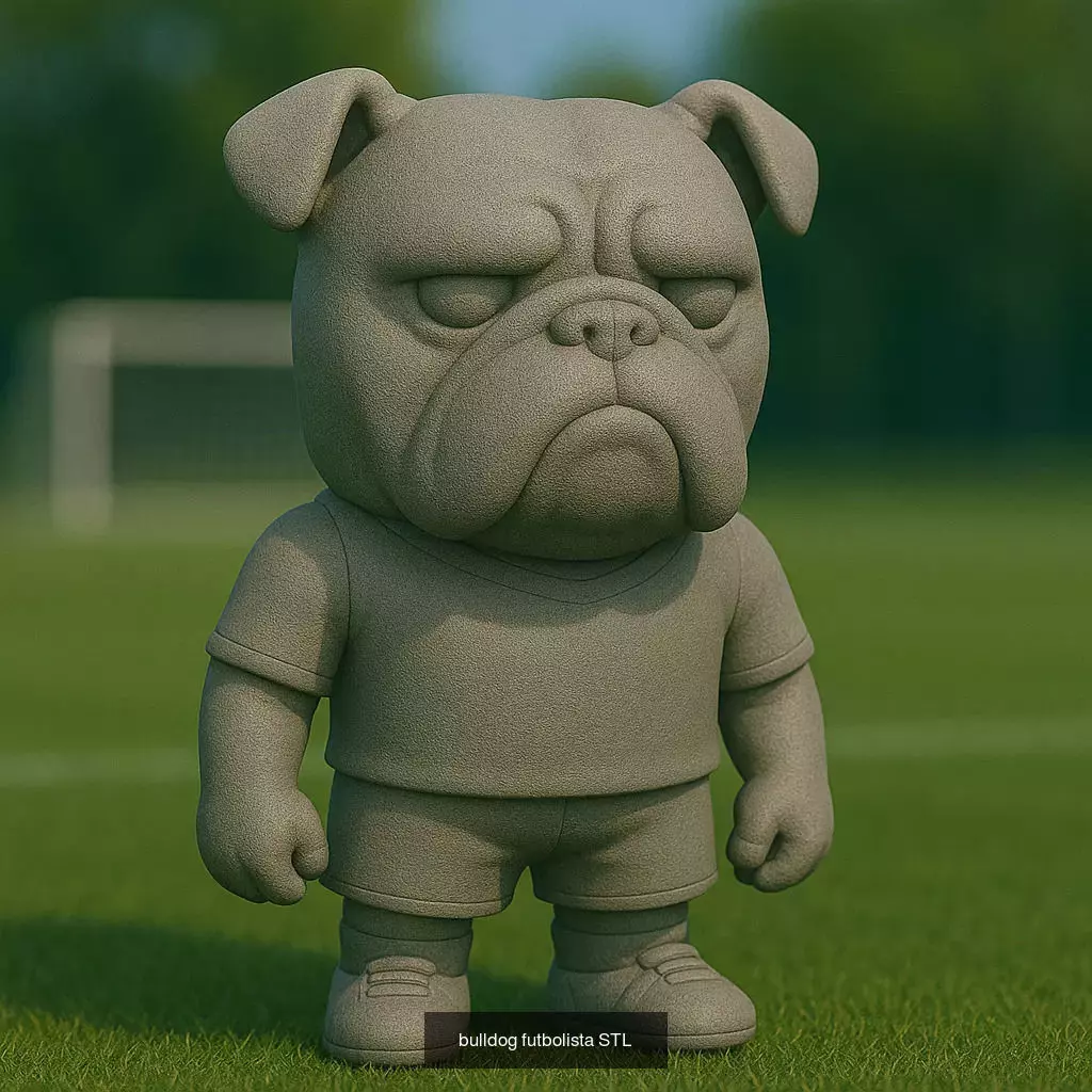 Soccer Animals STL Collectible Figures for 3D Printing 3D Model Collection_67