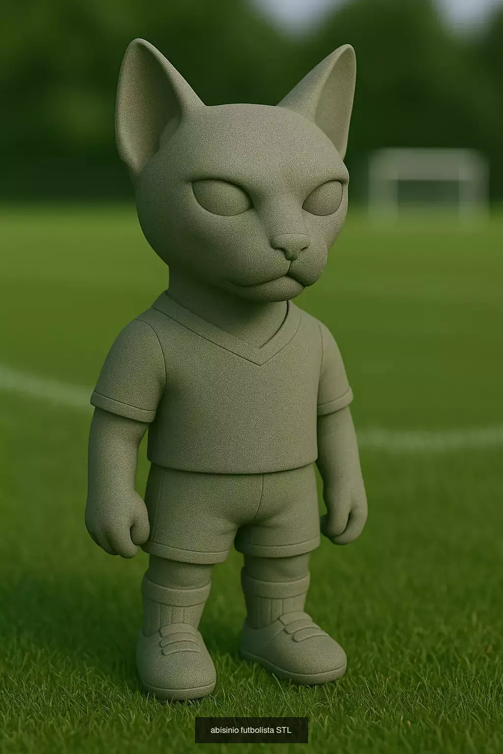 Soccer Animals STL Collectible Figures for 3D Printing 3D Model Collection_83