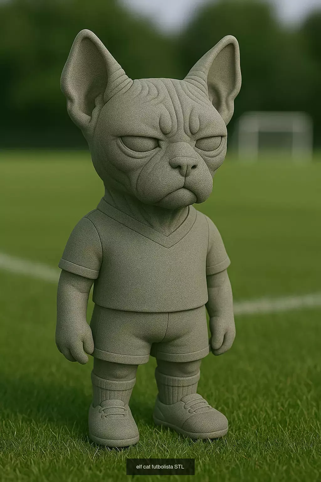 Soccer Animals STL Collectible Figures for 3D Printing 3D Model Collection_53
