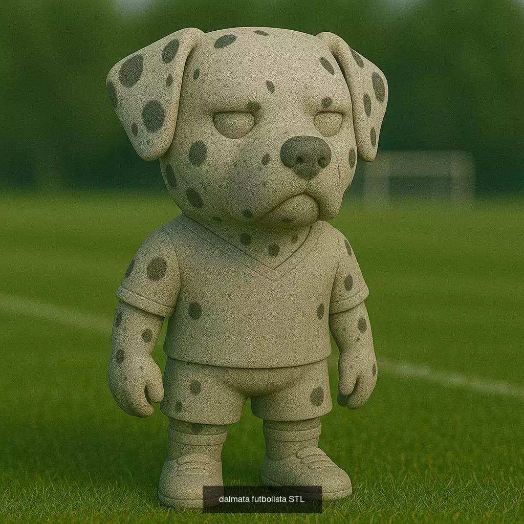 Soccer Animals STL Collectible Figures for 3D Printing 3D Model Collection_55
