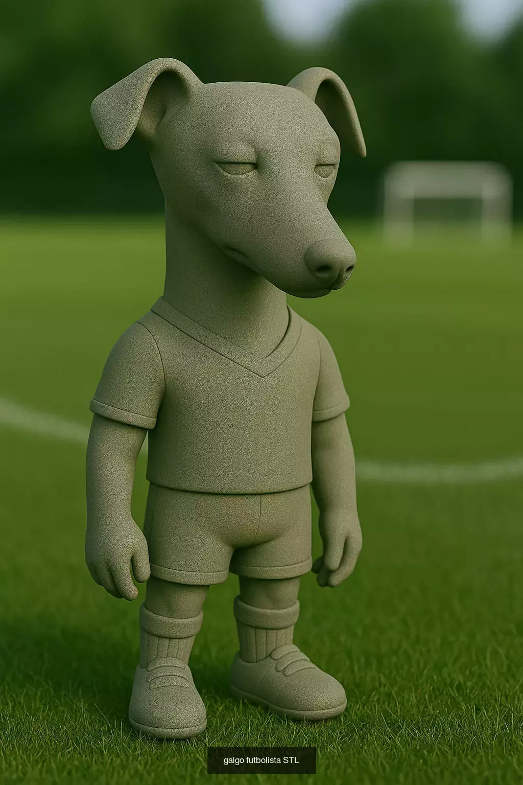 Soccer Animals STL Collectible Figures for 3D Printing 3D Model Collection_51