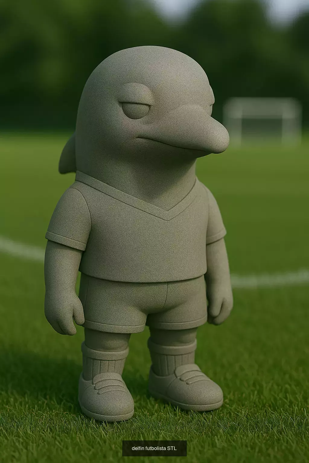 Soccer Animals STL Collectible Figures for 3D Printing 3D Model Collection_59