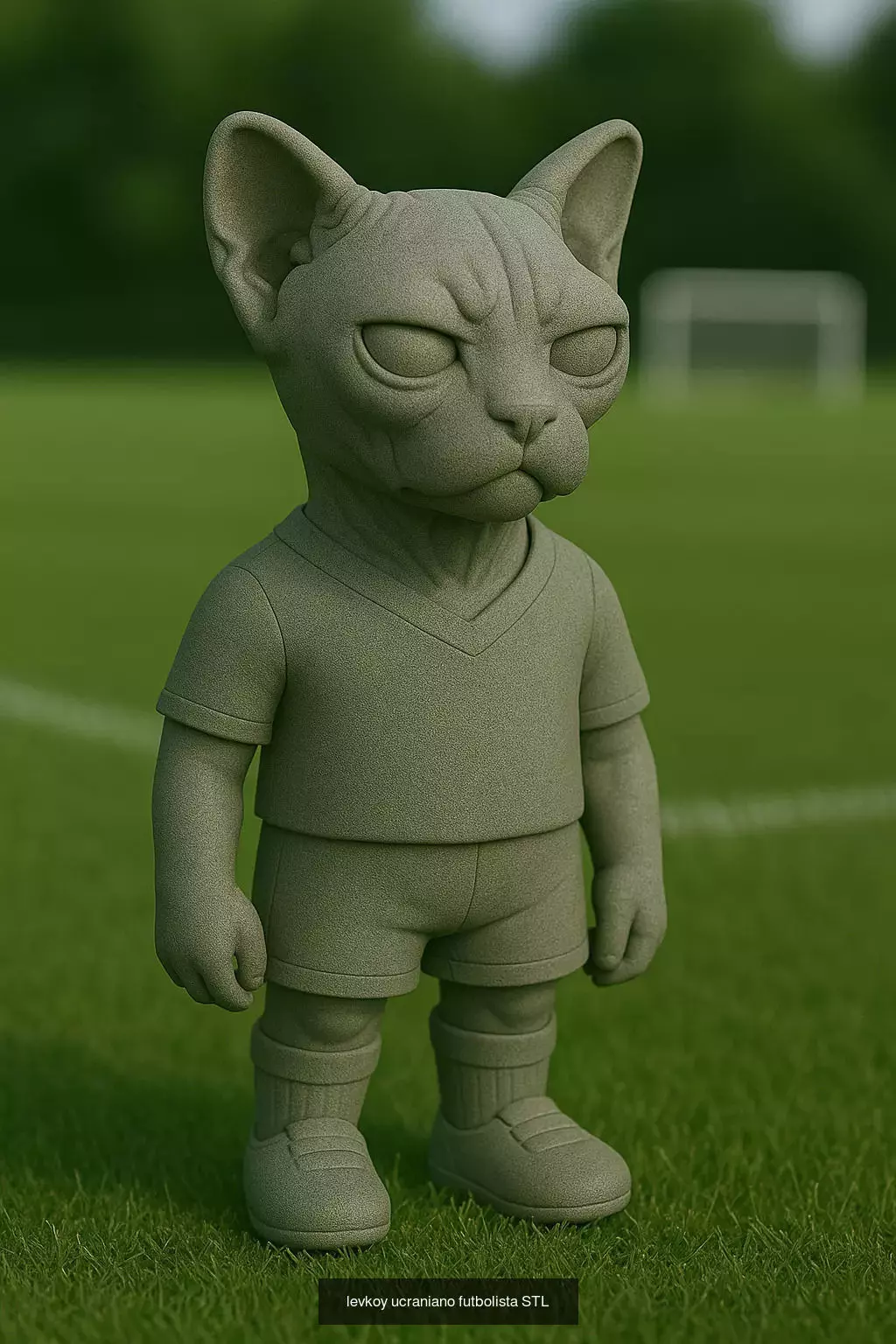 Soccer Animals STL Collectible Figures for 3D Printing 3D Model Collection_41