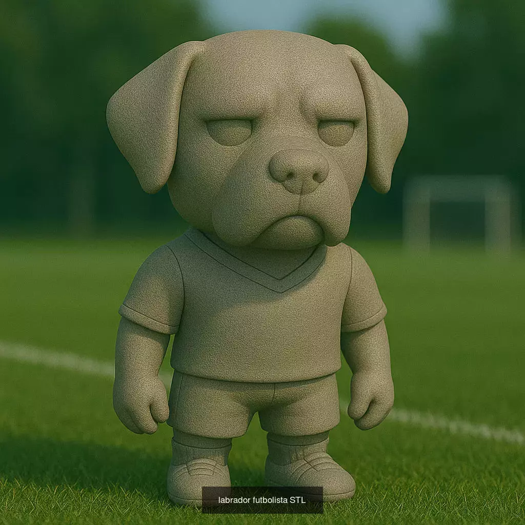 Soccer Animals STL Collectible Figures for 3D Printing 3D Model Collection_43