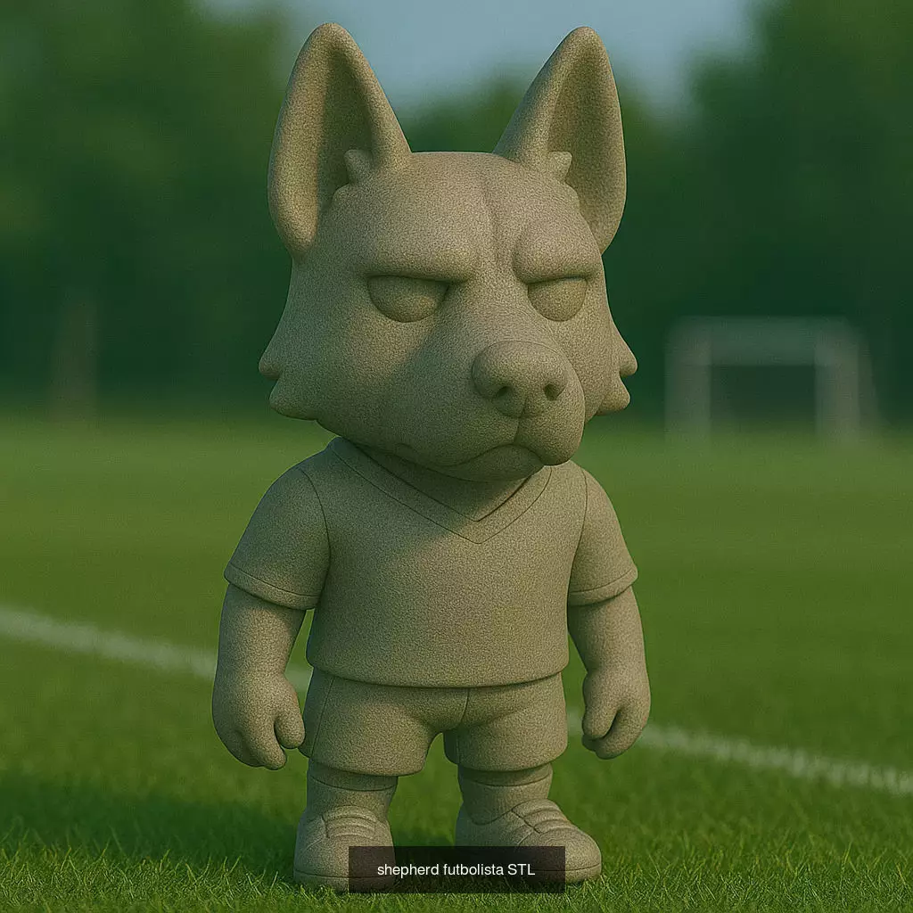Soccer Animals STL Collectible Figures for 3D Printing 3D Model Collection_18