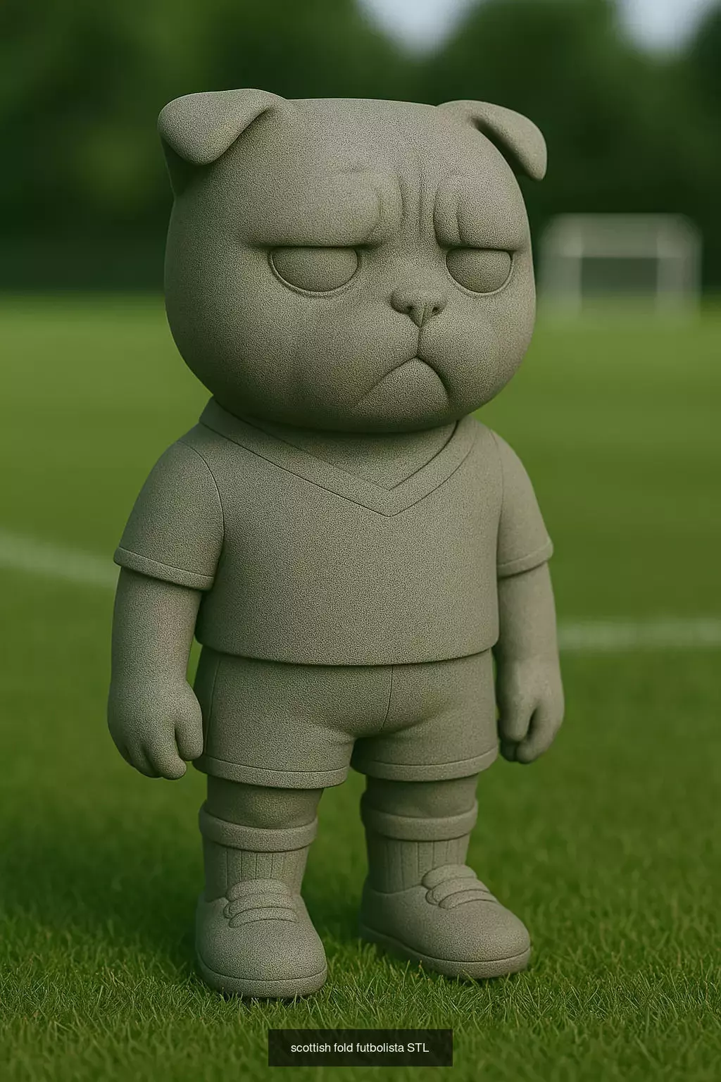 Soccer Animals STL Collectible Figures for 3D Printing 3D Model Collection_21