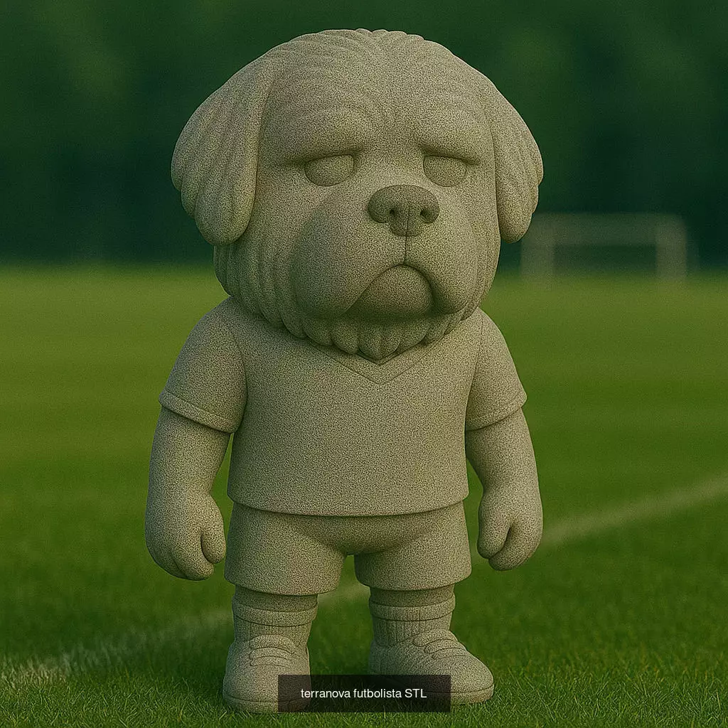 Soccer Animals STL Collectible Figures for 3D Printing 3D Model Collection_14