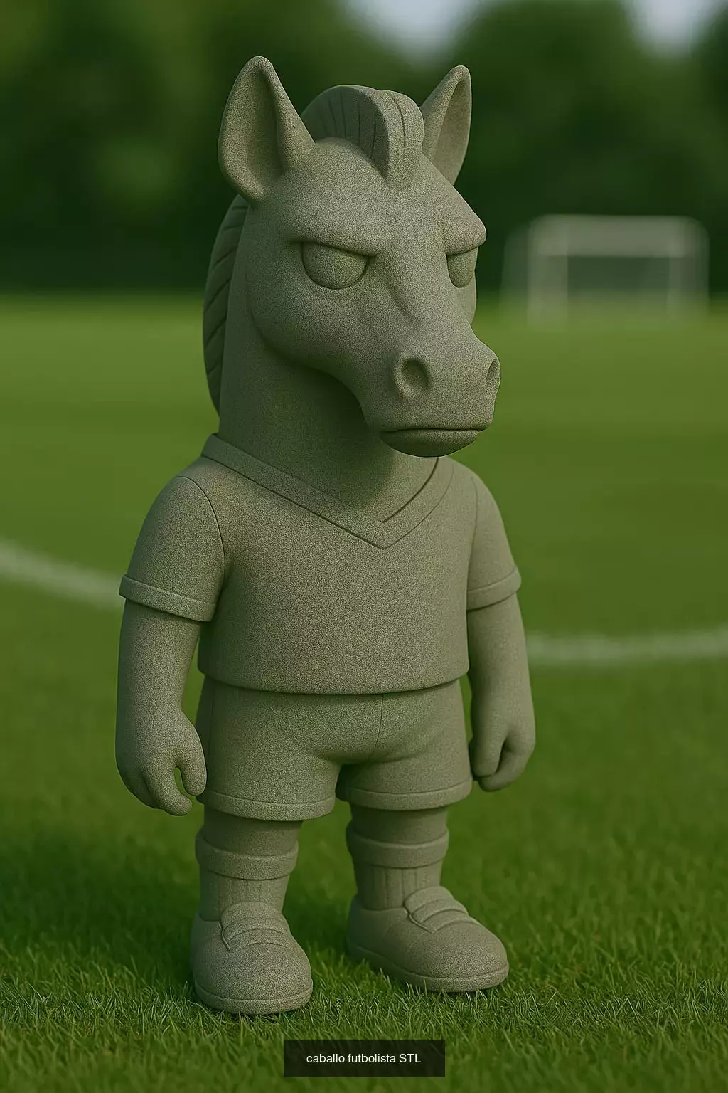 Soccer Animals STL Collectible Figures for 3D Printing 3D Model Collection_66