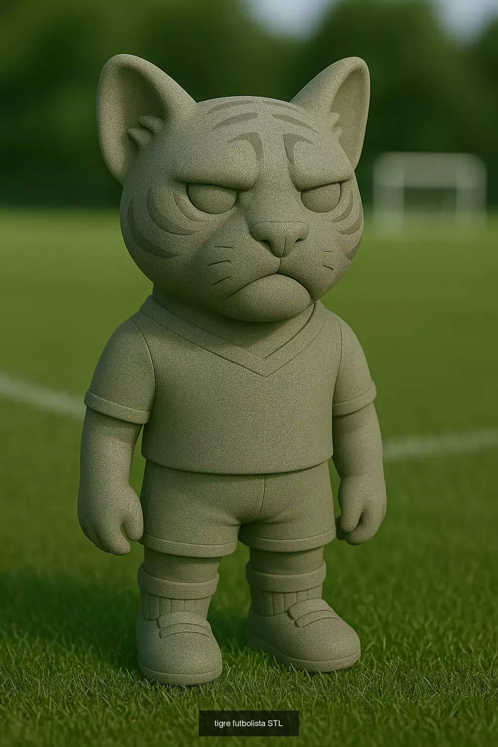 Soccer Animals STL Collectible Figures for 3D Printing 3D Model Collection_13