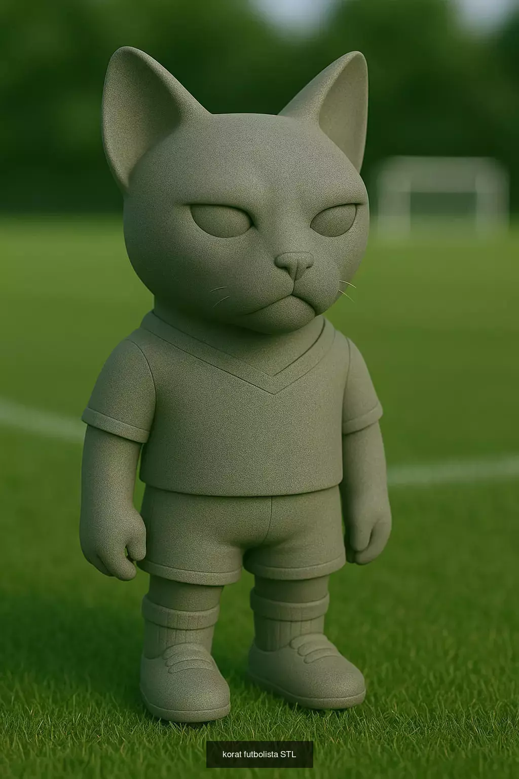 Soccer Animals STL Collectible Figures for 3D Printing 3D Model Collection_45