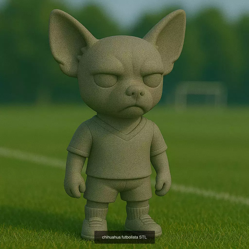Soccer Animals STL Collectible Figures for 3D Printing 3D Model Collection_64