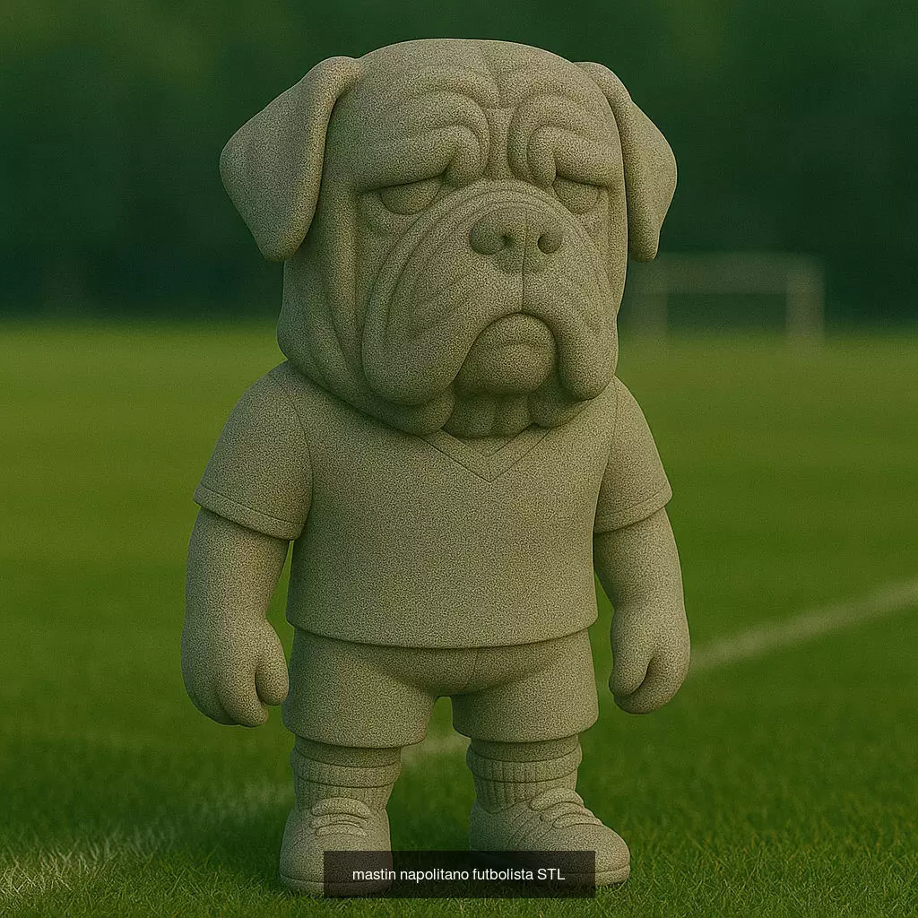 Soccer Animals STL Collectible Figures for 3D Printing 3D Model Collection_37