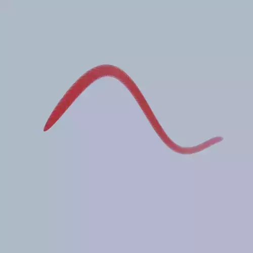 Animated Worm with curve Free 3D model