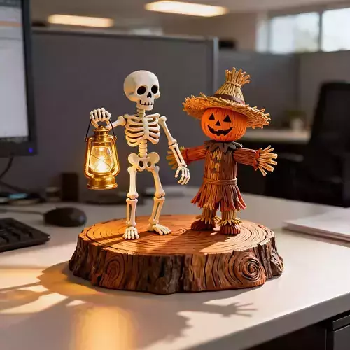 Lantern Bone  Straw Smiley