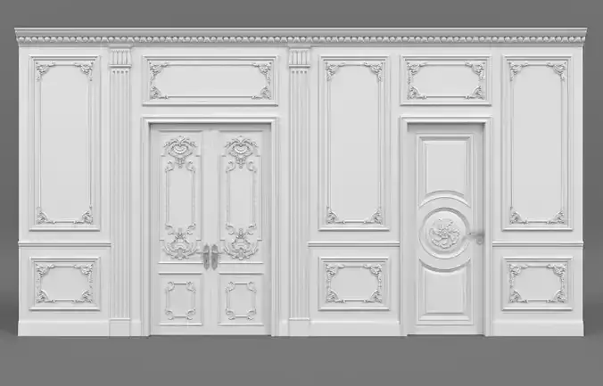 Wall Molding in Classic French style
