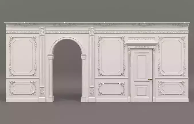Wall Molding in Classic French style 2