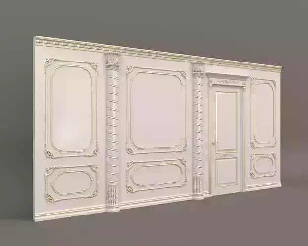 Wall Molding in Classic French style 8