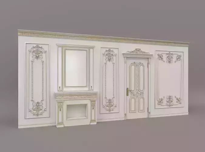 Wall Molding in Classic French style 11