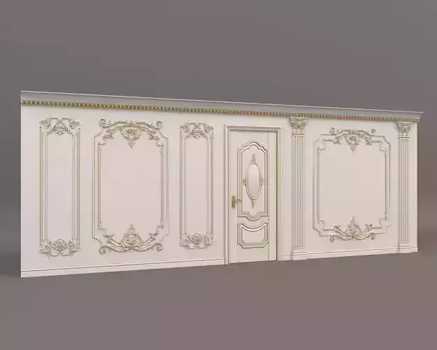 Wall Molding in Classic French style 12