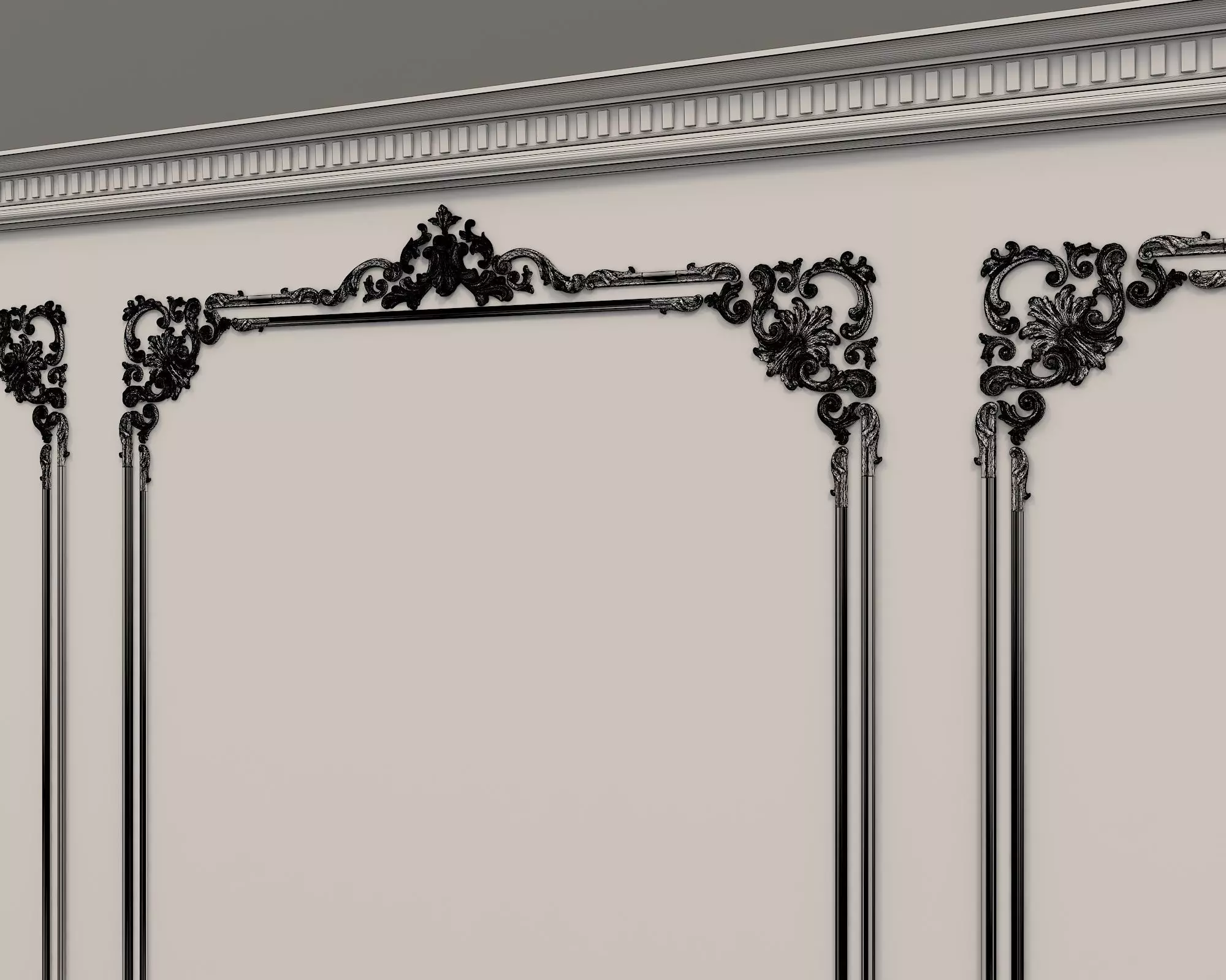 Wall Molding in Classic French style 18 3D model_10