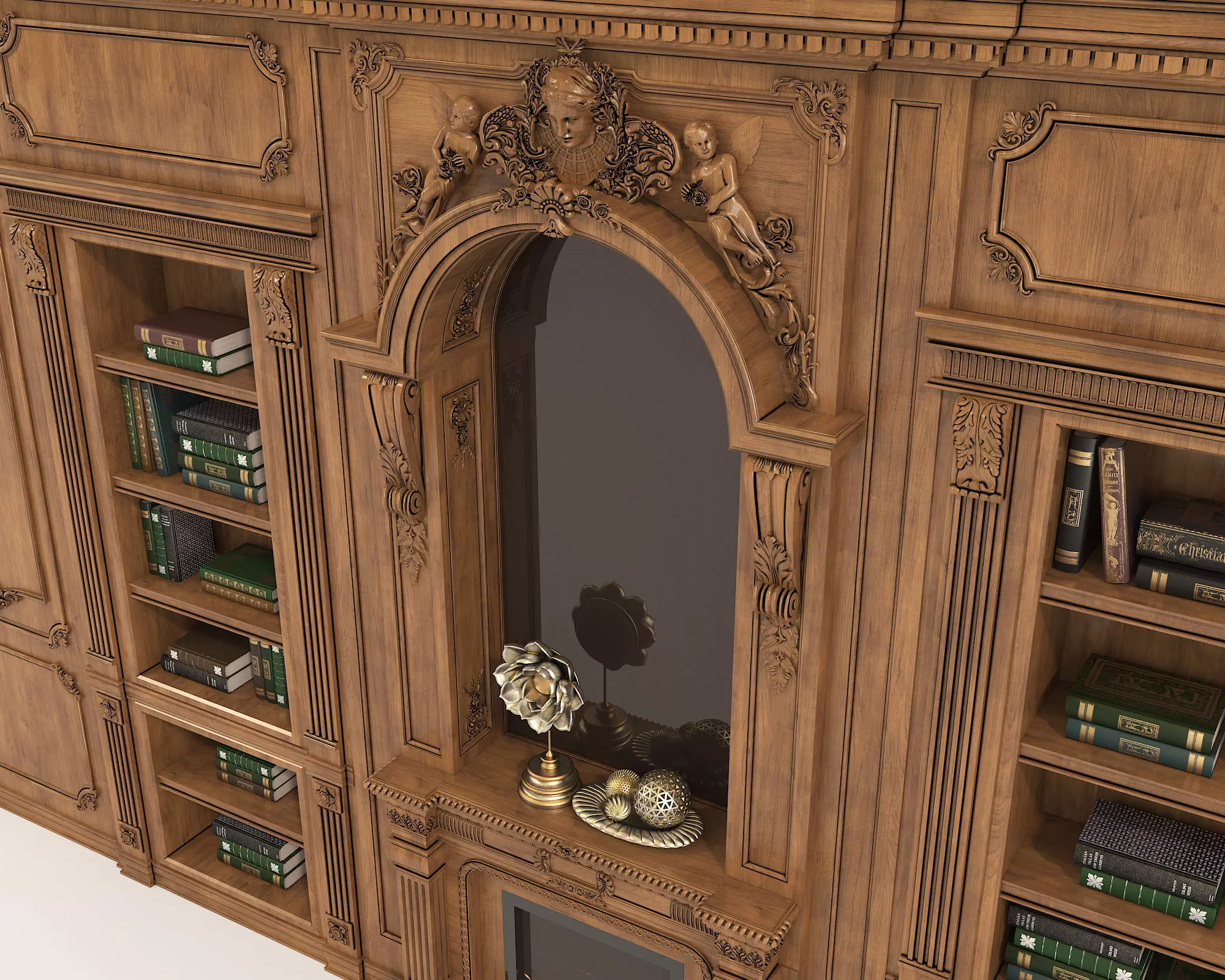Wall Molding in Classic French style 20 3D model_9
