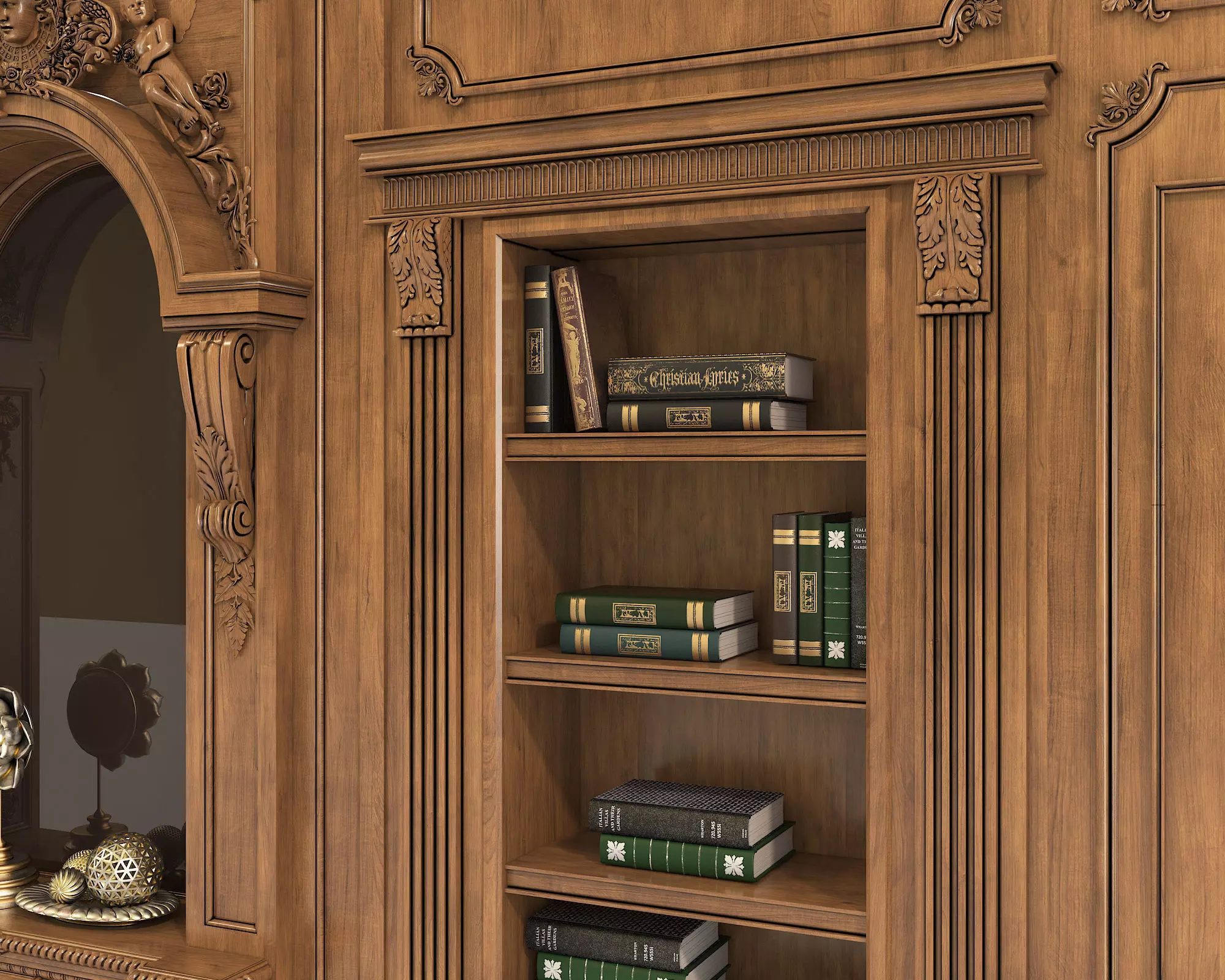 Wall Molding in Classic French style 20 3D model_8