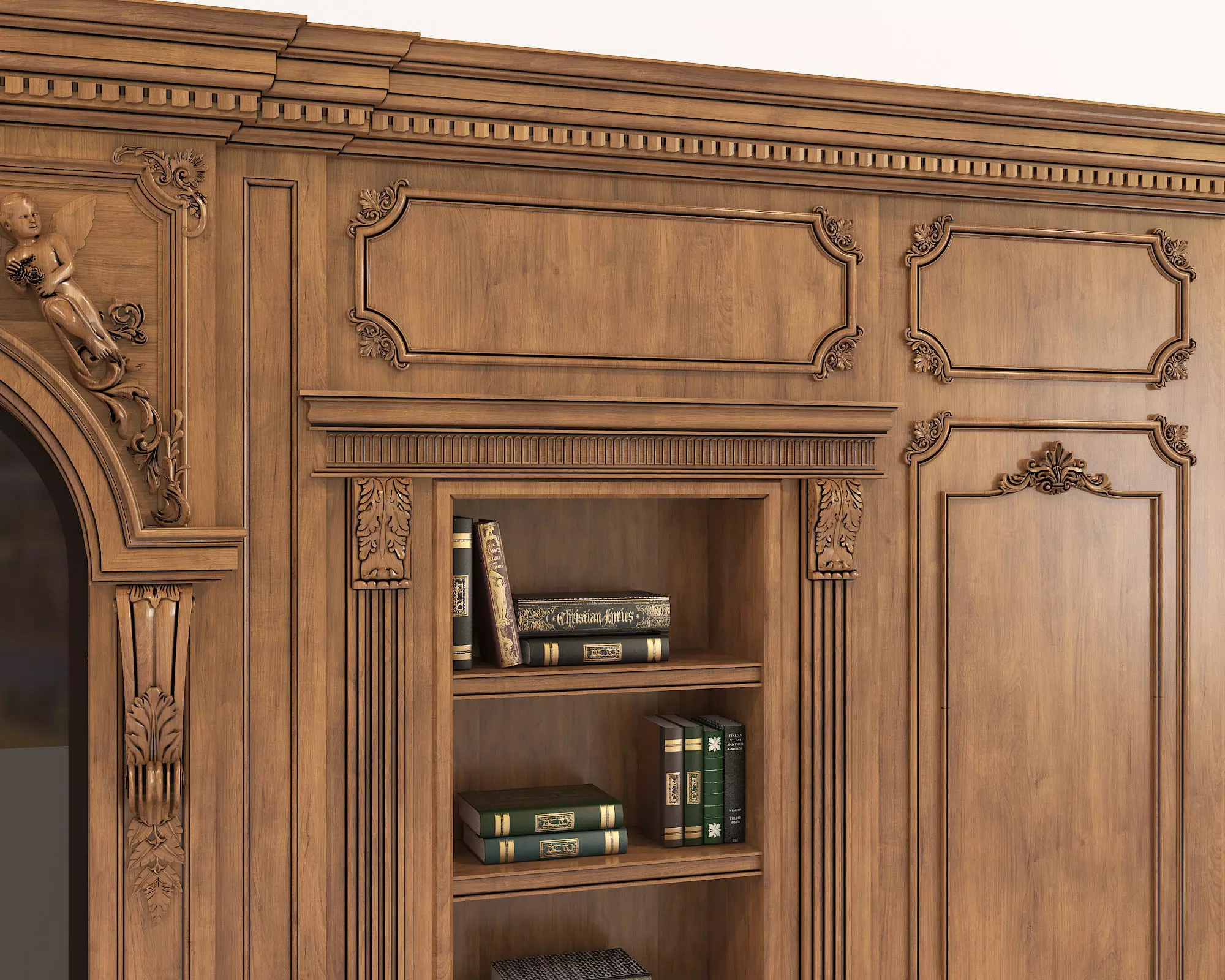 Wall Molding in Classic French style 20 3D model_6