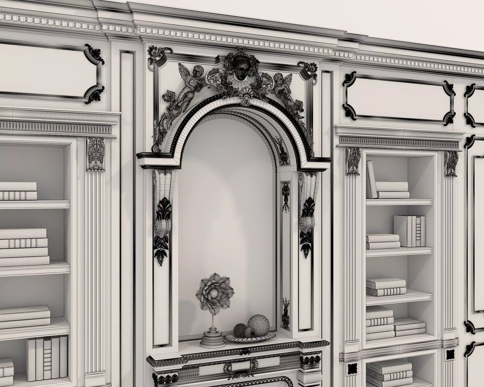 Wall Molding in Classic French style 20 3D model_10
