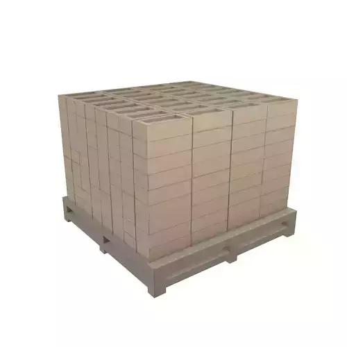 Lowpoly Pallet of Bricks v1 003