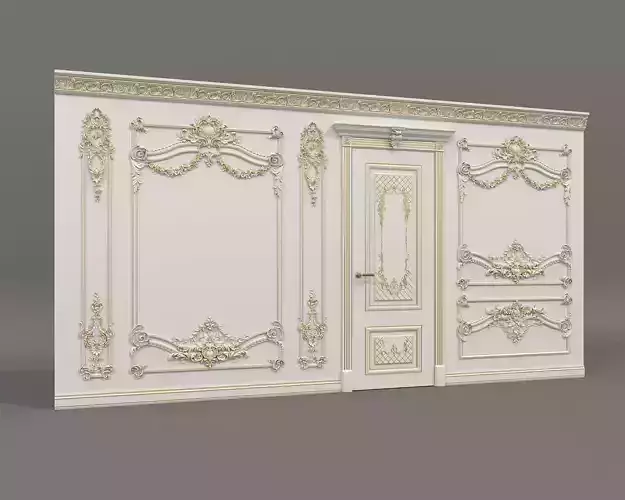 Wall Molding in Classic French style 25